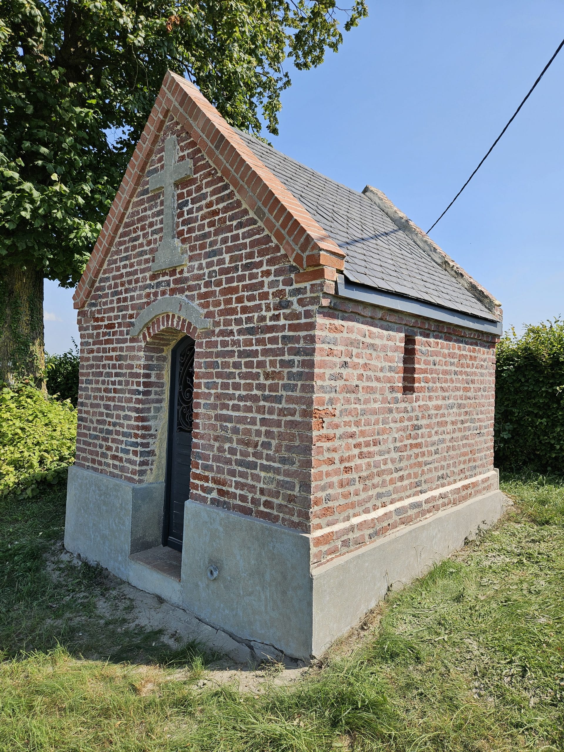 Chapelle nettoyée par aérogommage